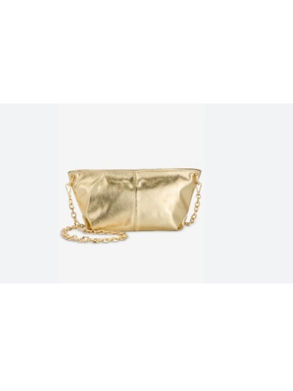 On 34th Harlaa convertible metallic clutch crossbody bag- Gold